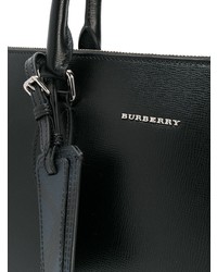 schwarze Leder Aktentasche von Burberry