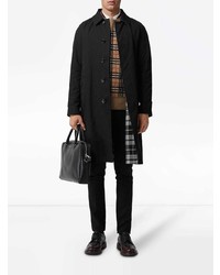 schwarze Leder Aktentasche von Burberry