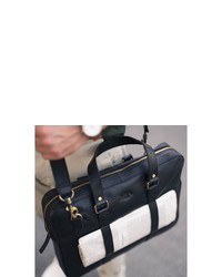 schwarze Leder Aktentasche von SID & VAIN