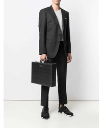 schwarze Leder Aktentasche von DSQUARED2