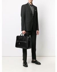 schwarze Leder Aktentasche von Dolce & Gabbana
