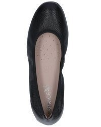 schwarze Leder Ballerinas von Caprice