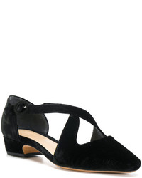 schwarze Leder Ballerinas von Alexandre Birman