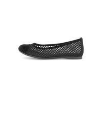 schwarze Leder Ballerinas von Gabor