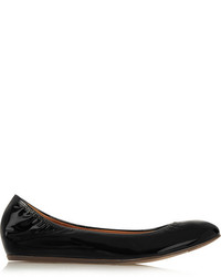 schwarze Leder Ballerinas von Lanvin