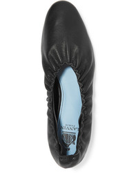 schwarze Leder Ballerinas von Lanvin