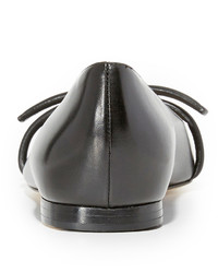 schwarze Leder Ballerinas von 3.1 Phillip Lim