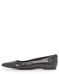 schwarze Leder Ballerinas von MICHAEL Michael Kors