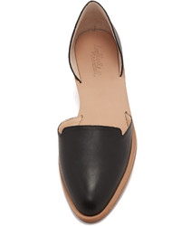 schwarze Leder Ballerinas von Loeffler Randall