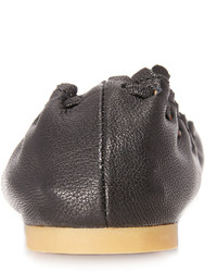 schwarze Leder Ballerinas von See by Chloe