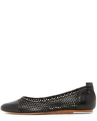 schwarze Leder Ballerinas von Rag & Bone