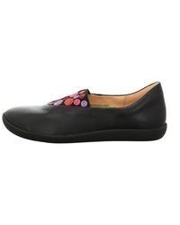 schwarze Leder Ballerinas von Think!
