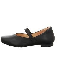 schwarze Leder Ballerinas von Think!