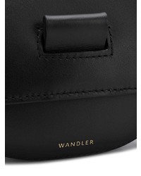 schwarze Leder Bauchtasche von Wandler