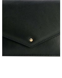 schwarze Leder Bauchtasche von Sara Battaglia