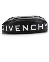 schwarze Leder Bauchtasche von Givenchy
