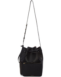 schwarze Leder Beuteltasche von Mansur Gavriel