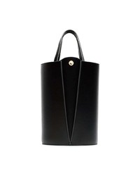 schwarze Leder Beuteltasche von Danse Lente