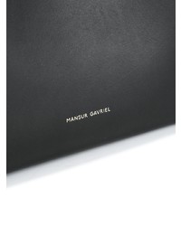 schwarze Leder Beuteltasche von Mansur Gavriel
