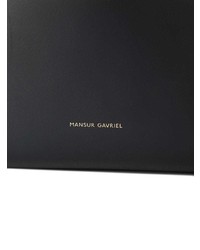 schwarze Leder Beuteltasche von Mansur Gavriel