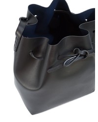 schwarze Leder Beuteltasche von Mansur Gavriel