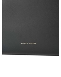 schwarze Leder Beuteltasche von Mansur Gavriel