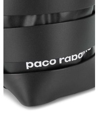 schwarze Leder Beuteltasche von Paco Rabanne