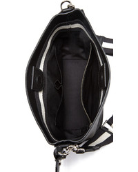 schwarze Leder Beuteltasche von Marc Jacobs