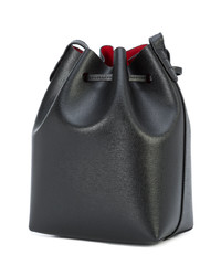 schwarze Leder Beuteltasche von Mansur Gavriel