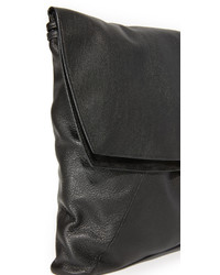 schwarze Leder Beuteltasche von Narciso Rodriguez