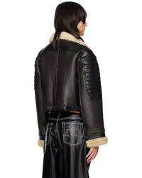 schwarze Leder Bikerjacke von Eytys