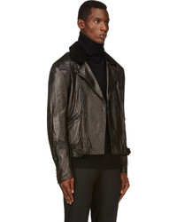 schwarze Leder Bikerjacke von 3.1 Phillip Lim