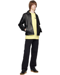 schwarze Leder Bikerjacke von Sunflower