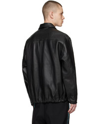 schwarze Leder Bikerjacke von Wacko Maria