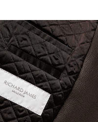 schwarze Leder Bikerjacke von Richard James