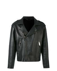 schwarze Leder Bikerjacke von Liska