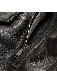 schwarze Leder Bikerjacke von Marc by Marc Jacobs