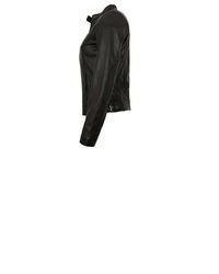 schwarze Leder Bikerjacke von Mauritius