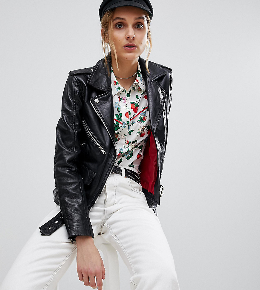 asos reclaimed vintage leather jacket