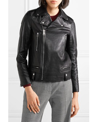 schwarze Leder Bikerjacke von Joseph