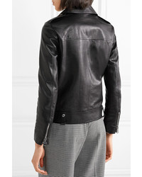 schwarze Leder Bikerjacke von Joseph