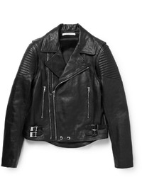 schwarze Leder Bikerjacke von Givenchy