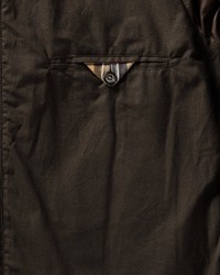 schwarze Leder Bomberjacke von Barbour