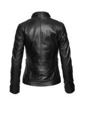schwarze Leder Bomberjacke von Bugatti