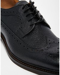 schwarze Leder Brogues von Aldo