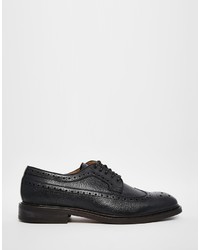 schwarze Leder Brogues von Aldo