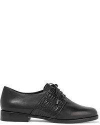 schwarze Leder Brogues von Alexandre Birman