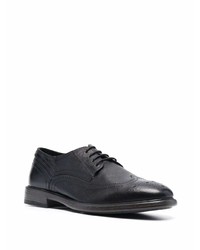 schwarze Leder Brogues von Geox