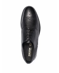 schwarze Leder Brogues von Geox