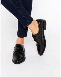 schwarze Leder Brogues von Asos